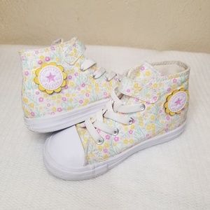 Floral Girl Converse Sneakers